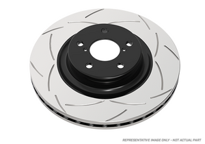 DBA 15-21 Subaru WRX STi (w/Brembo 6 Pot Calipers & 19in Rim) Street T2 Slotted Rear Brake Rotor