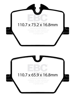 EBC 2019+ BMW Z4 G29 Yellowstuff Rear Brake Pads