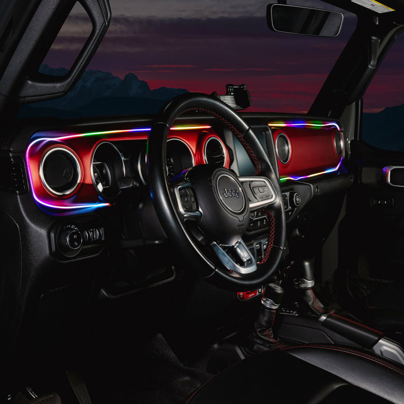Oracle 18-23 Jeep Wrangler JL/Gladiator JT Dynamic ColorSHIFT LED Interior Dash Board Kit