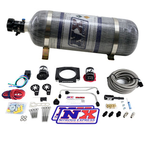 Nitrous Express LS Single Entry 90mm Plate Hardline System (50-400hp) w/12lb Bottle
