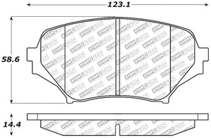 StopTech 06-15 Mazda Miata MX-5 Street Select Front Brake Pads