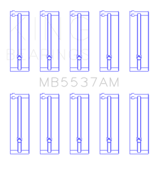 King Ford/Kia/Mazda DOHC 16 Valve/SOHC 8 Valve/SOHC 16 Valve (Size +0.5) Main Bearing Set