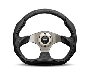 Momo Eagle Steering Wheel 350 mm - Black Leather/Anthracite Spokes