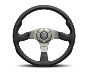 Momo Race Steering Wheel 350 mm - Black Leather/Anthracite Spokes