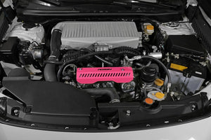 PERRIN 22-25 Subaru WRX Pulley Cover - Hyper Pink (SHORT - For Use w/PERRIN AOS)