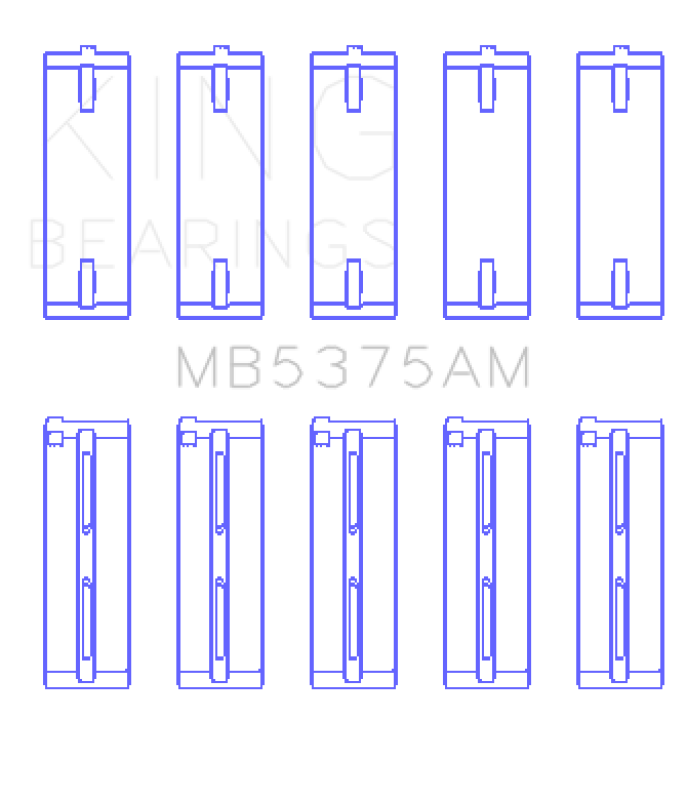 King Engine Bearings Toyota 2ZZGE Crankshaft Main Bearing Set