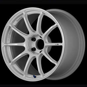 Advan RSIII 18x8.0 / +37 Offset / 5x100 / 63mm Bore / Racing White Metallic and Ring