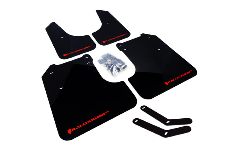 Rally Armor 08-10 Subaru WRX / 08-11 Impreza 2.5i (Hatch/Sedan) Black UR Mud Flap w/Blue Logo