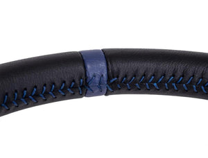 PRP Deep Dish Leather Steering Wheel- Blue