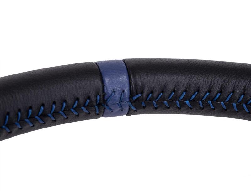 PRP Deep Dish Leather Steering Wheel- Blue