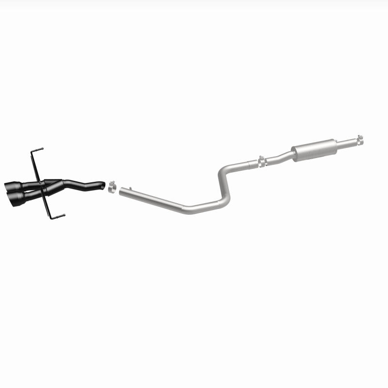 MagnaFlow 2019 Hyundai Veloster 1.6L 2.5in Center Exit Stainless Steel Cat-Back Exhaust w/Blk Tips