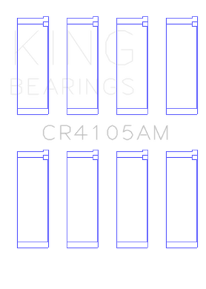King Engine Bearings Mazda FS-DE L4/FP L4/FS L4  DOHC 16 Valve (Size +0.25) Rod Bearing Set