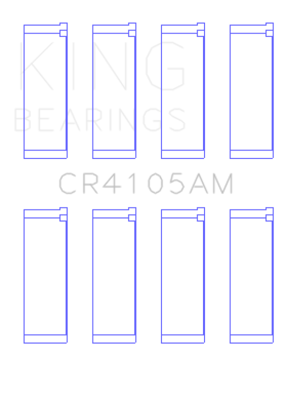 King Engine Bearings Mazda FS-DE L4/FP L4/FS L4  DOHC 16 Valve (Size +0.25) Rod Bearing Set