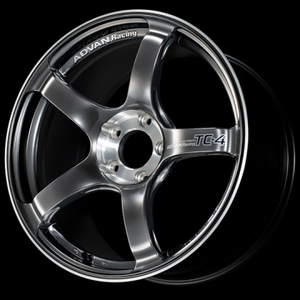 Advan TC4-SE 18x8.5 +45 5x100 Racing Hyper Black and Diamond Cut Wheel
