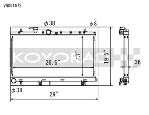 Koyo 03-07 Subaru Impreza WRX/STI (MT / w/ Filler Neck) Radiator