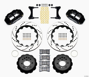 Wilwood Narrow Superlite 6R Front Hat Kit 14.00in Drilled 93-96 Mazda RX7