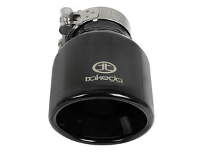 aFe Takeda Universal Exhaust Tip 2-1/2 IN Inlet x 4 IN Outlet x 6 IN L- Black