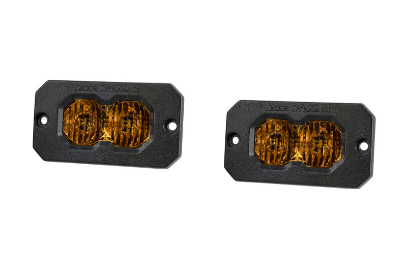 Diode Dynamics C2 2.0 Pro Yellow Combo/Driving Flush ABL (Pair)