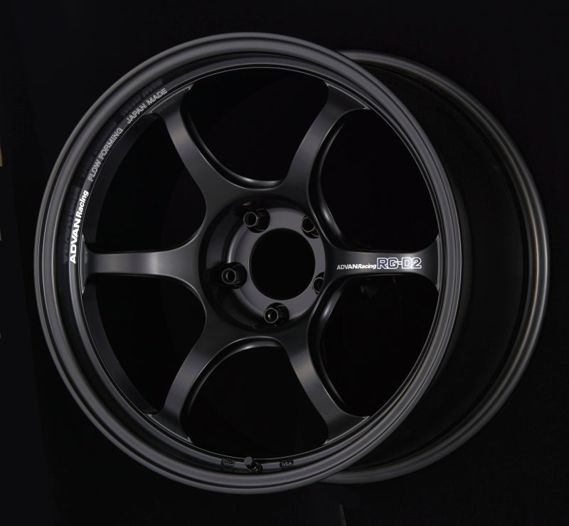 Advan RG-D2 18x9.5 +29 5x114.3 Semi Gloss Black Wheel