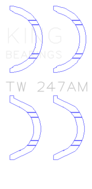 King Engine Bearings Mitsubishi 6G71/6G72/6G72T/6G73 V6/Hyundai G6AV V6 Thrust Washer Set