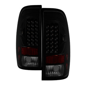 xTune Ford F250/350/450/550 Super Duty 99-07 LED Tail Lights Black Smoke ALT-ON-FF15097-LED-BSM