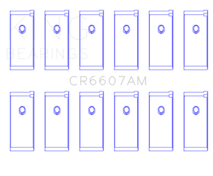 King Engine Bearings Datsun L28 Connecting Rod Bearing Set - Size STD