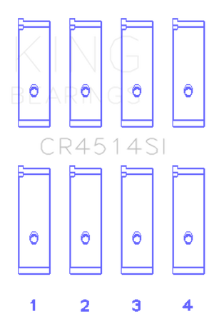 King Engine Bearings Toyota 1AZFE/2AZFE Rod Bearing Set - Size STD