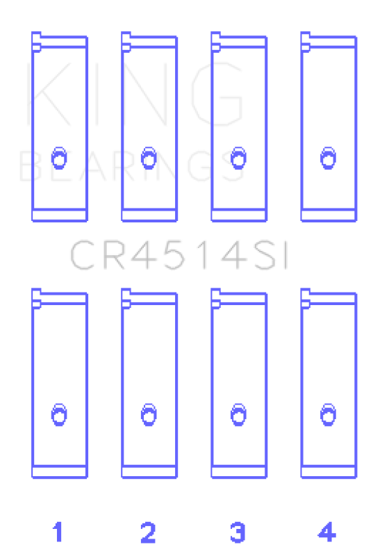 King Engine Bearings Toyota 1AZFE/2AZFE Rod Bearing Set - Size STD