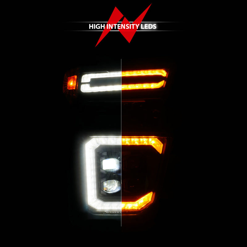 ANZO Z-Series 20-23 Chevy Silverado 2500/3500 Z-Series Full LED Proj Headlights Black - Pass. Side