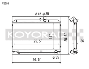 Koyo 04-08 Mazda RX-8 1.3L (MT) Radiator