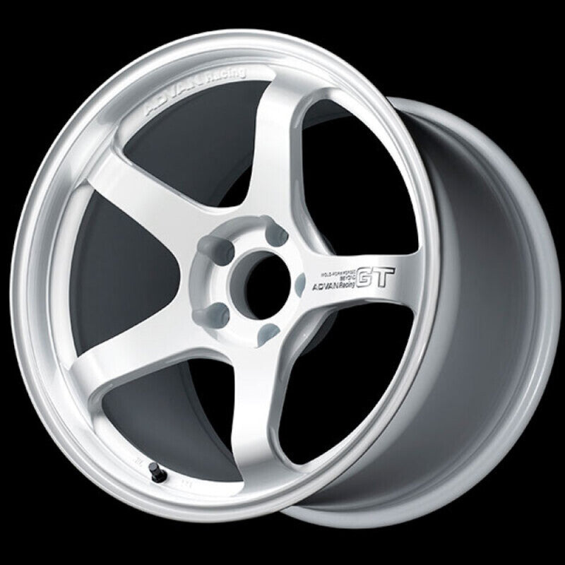 Advan GT Beyond 18x8.5 +37 5x114.3 Racing White Wheel