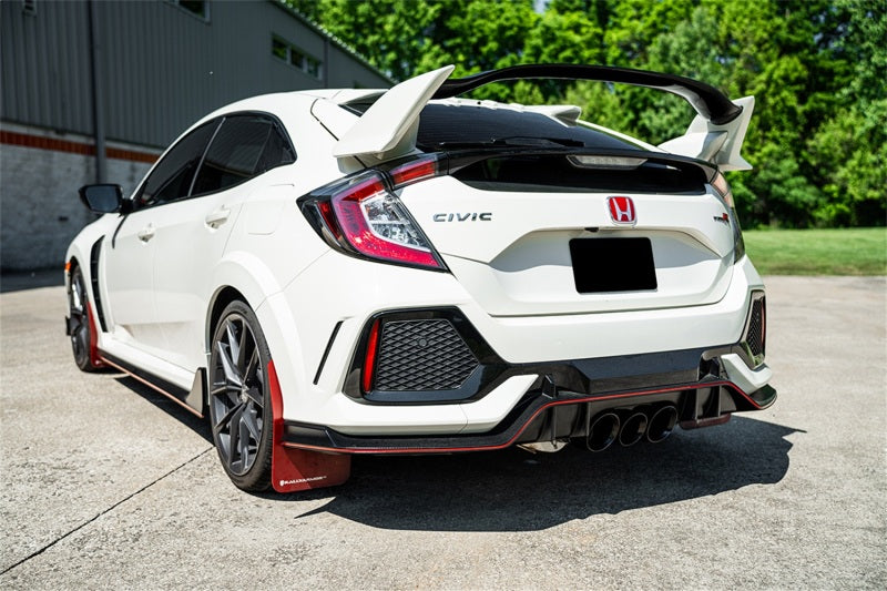 Corsa 2017-2021 Honda Civic Type R Xtreme Cat-Back Tri Rear Exit with 4.5in Black Pro-Series Tips