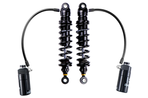Ohlins 14-26 Harley FL Touring STX 36 Twin Blackline 13in Blk Reservoir Shocks - Heavy Duty Springs