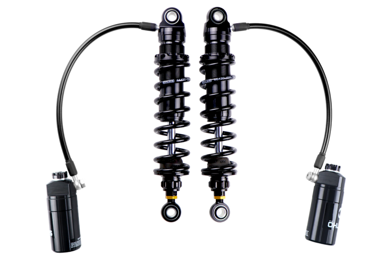 Ohlins 14-26 Harley FL Touring STX 36 Twin Blackline 13in Blk Reservoir Shocks - Heavy Duty Springs