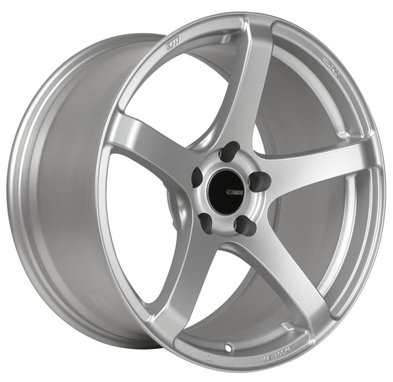 Enkei Kojin 18x8.5 42mm Offset 5x112 Bolt Pattern 72.6mm Bore Dia Matte Silver Wheel