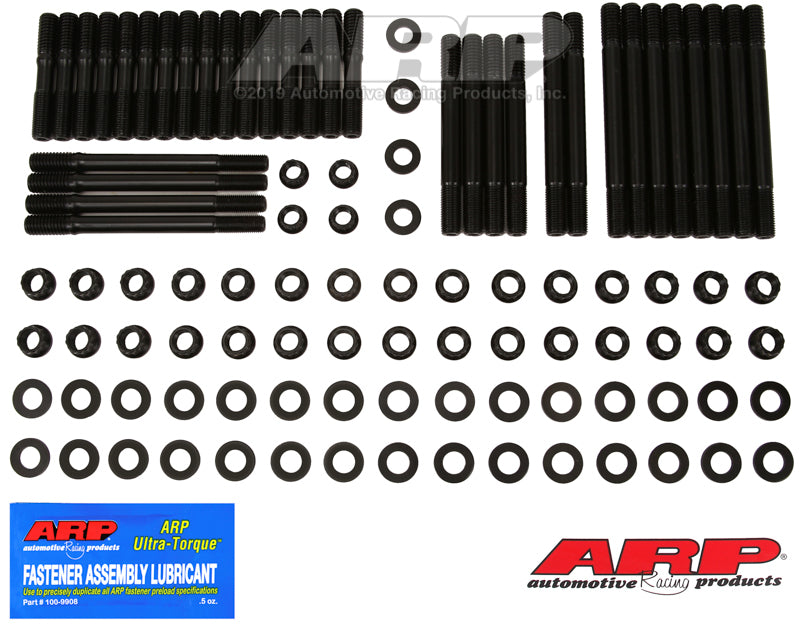 ARP SB Chevy 16A, Rodeck alum blck, 12pt u/c studs head stud kit
