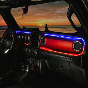 Oracle 18-23 Jeep Wrangler JL/Gladiator JT Dynamic ColorSHIFT LED Interior Dash Board Kit
