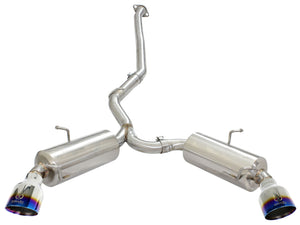 aFe Takeda Exhaust Axle-Back 13-15 Scion FRS / Subaru BRZ 304SS Blue Flame Dual Tips Exhaust