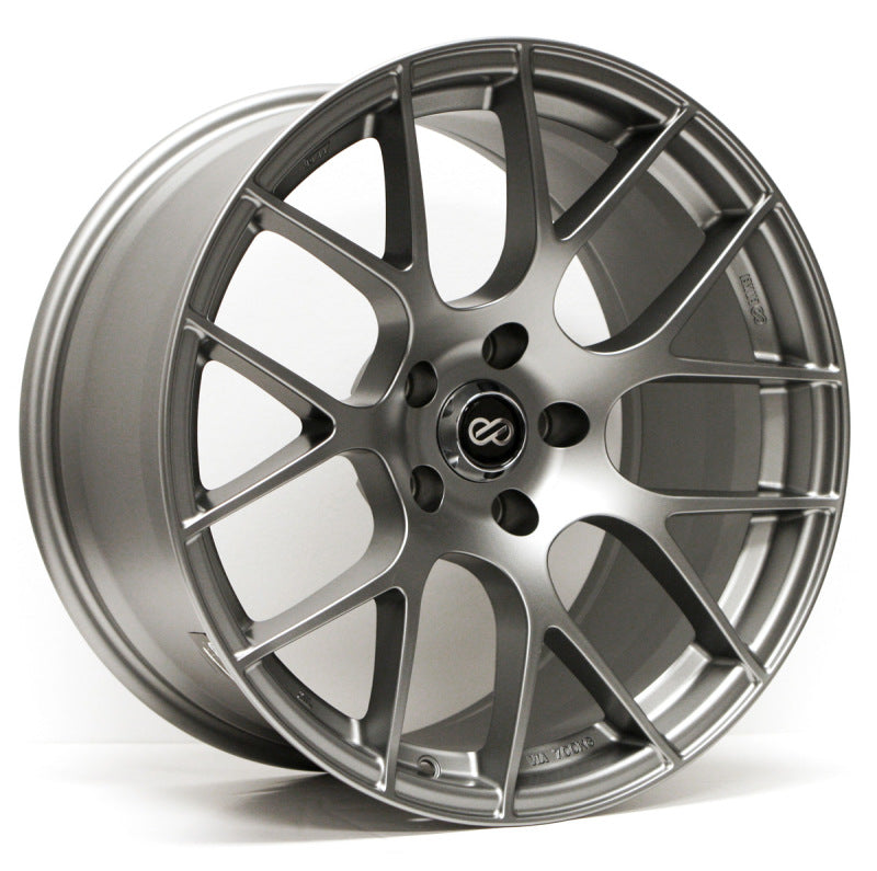 Enkei Raijin 18x8 32mm Offset 5x120 Bolt Pattern 72.6 Bore Diameter Gunmetal Wheel *Min Qty 40*l