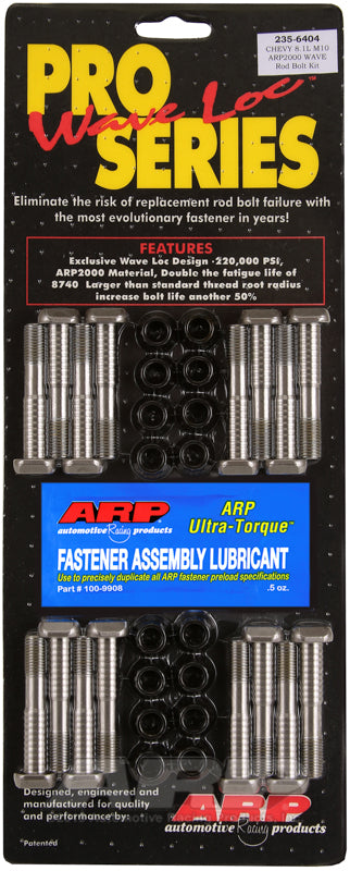 ARP BB Chevy 8.1L M10 ARP2000 pro wave-loc rod bolt kit