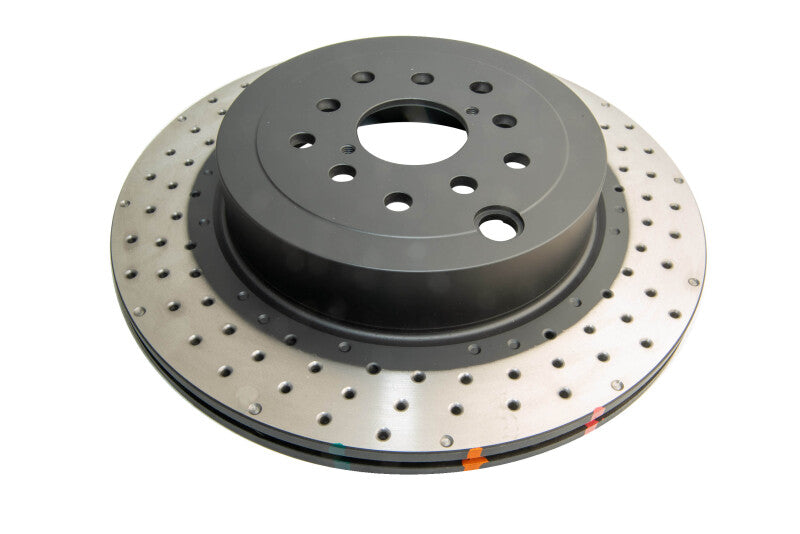 DBA 04-17 Subaru WRX STi Rear Crossdrilled/Dimpled 4000 XD Series Rotor