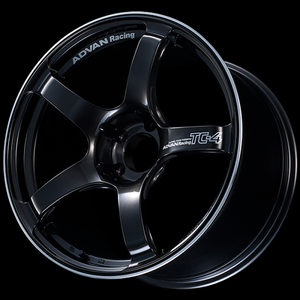 Advan TC4 15x7.0 +42 4x100 Black Gunmetallic and Ring Wheel