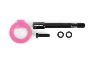PERRIN 13-25 Subaru BRZ / 13-20 Scion FRS & Toyota 86 / 22-25 GR86 Tow Hook Kit (Rear) - Hyper Pink