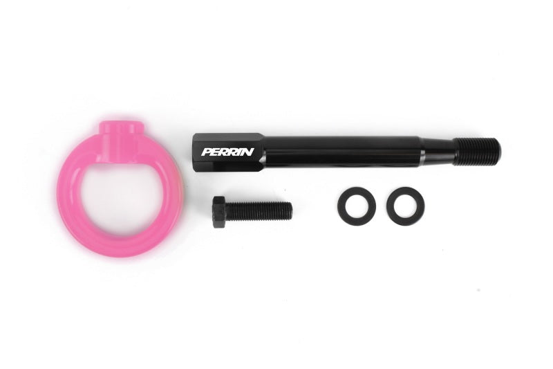 PERRIN 13-25 Subaru BRZ / 13-20 Scion FRS & Toyota 86 / 22-25 GR86 Tow Hook Kit (Rear) - Hyper Pink