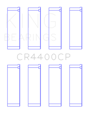 King Engine Bearings Honda 2006+ R16A/ R18A (Size 1.0) Coated Connecting Rod Bearing Set
