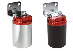 Aeromotive Canister Fuel Filter - 3/8 NPT/100-Micron (Red Housing w/Black Sleeve)