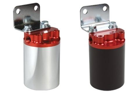 Aeromotive Canister Fuel Filter - 3/8 NPT/100-Micron (Red Housing w/Black Sleeve)