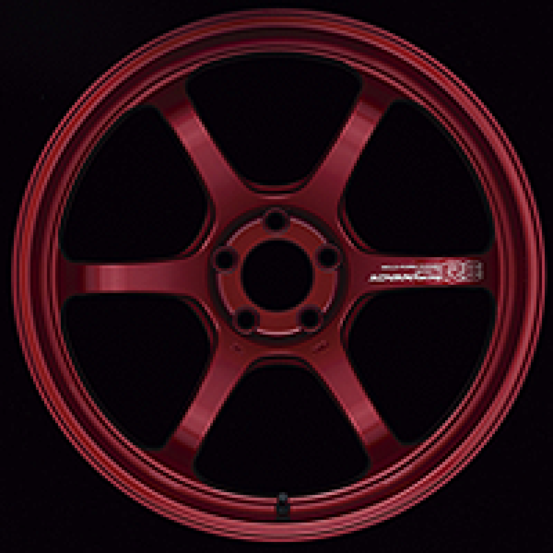 Advan R6 20x10.5 +24mm 5x114.3 Racing Candy Red Wheel