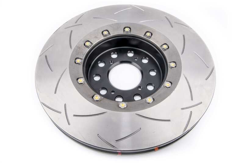 DBA 17+ Honda Civic Type R 5000 Fully Assembled 2-Piece Black Rotor Hat T3 Slotted 350mm x 32mm