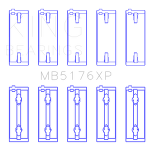 King Mitsubishi 4G91/4G92/4G93 16V (Size STD) XP - Series Performance Main Bearing Set